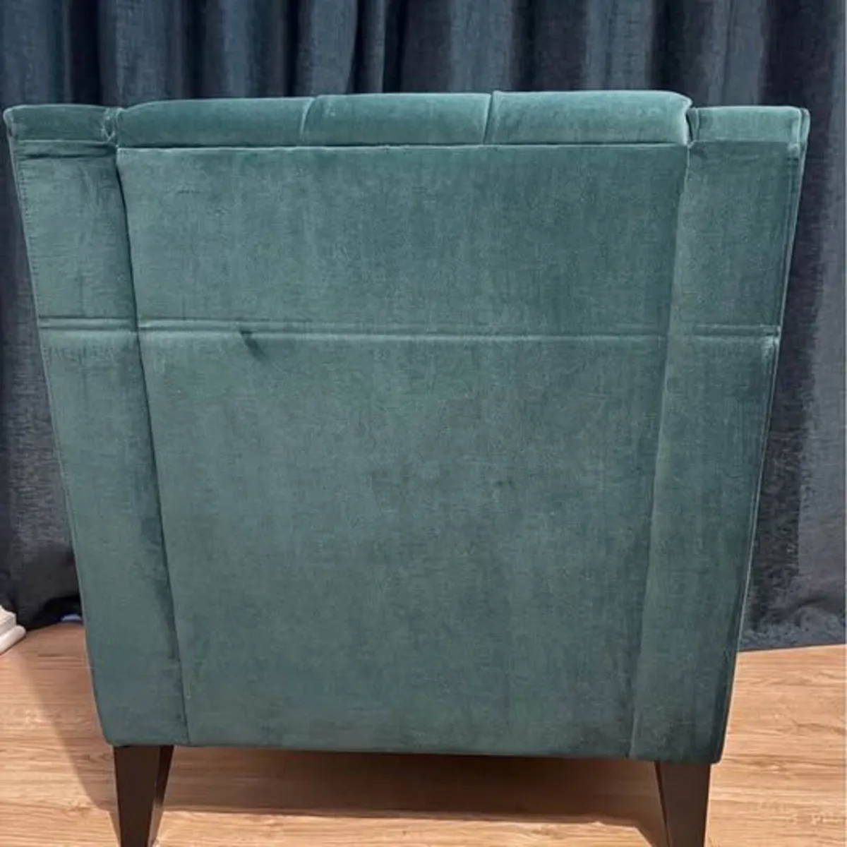 Dark green velvet armchairs - Image 4