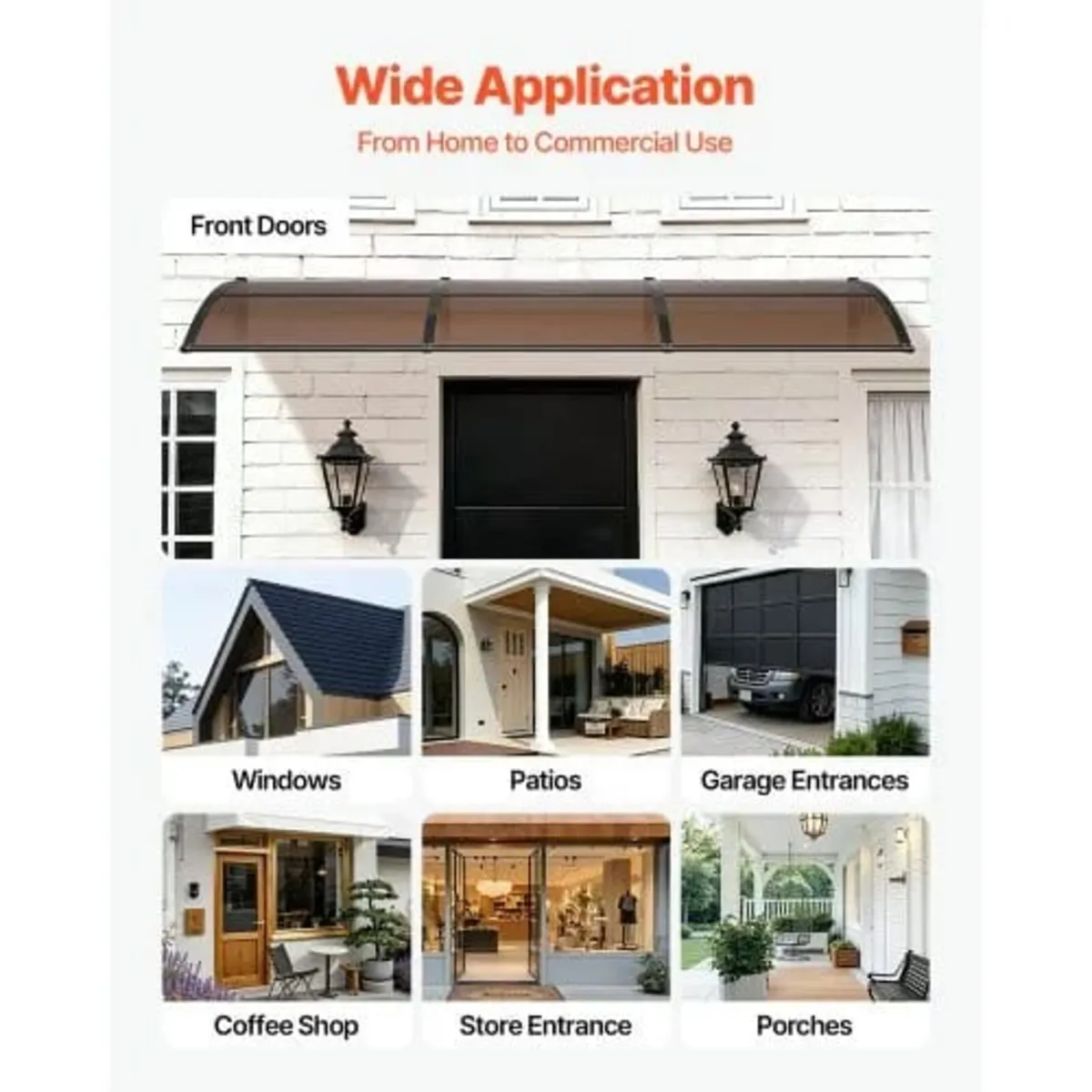 Awnings for Door Entrance, 38 x 117 in, Exterior F - Image 3