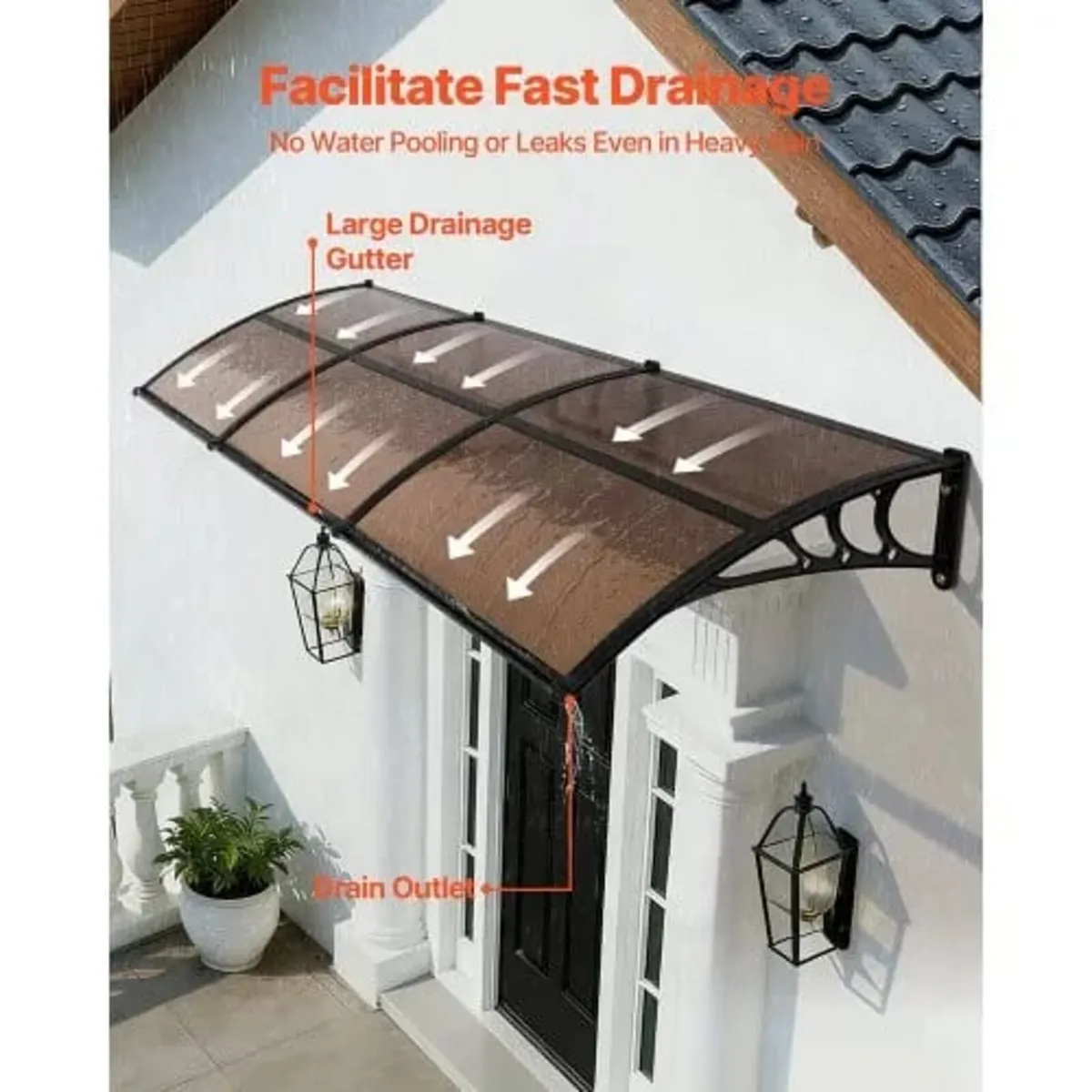 Awnings for Door Entrance, 38 x 117 in, Exterior F - Image 2