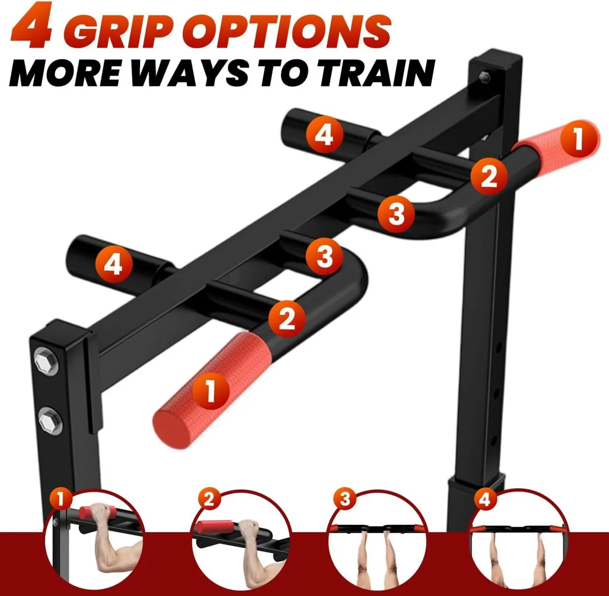 Power Tower Pull Up Dip Station Foldable Bar - Image 2