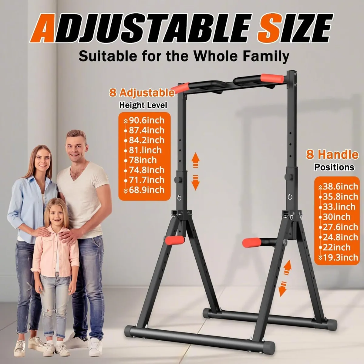 Power Tower Pull Up Dip Station Foldable Bar - Image 3