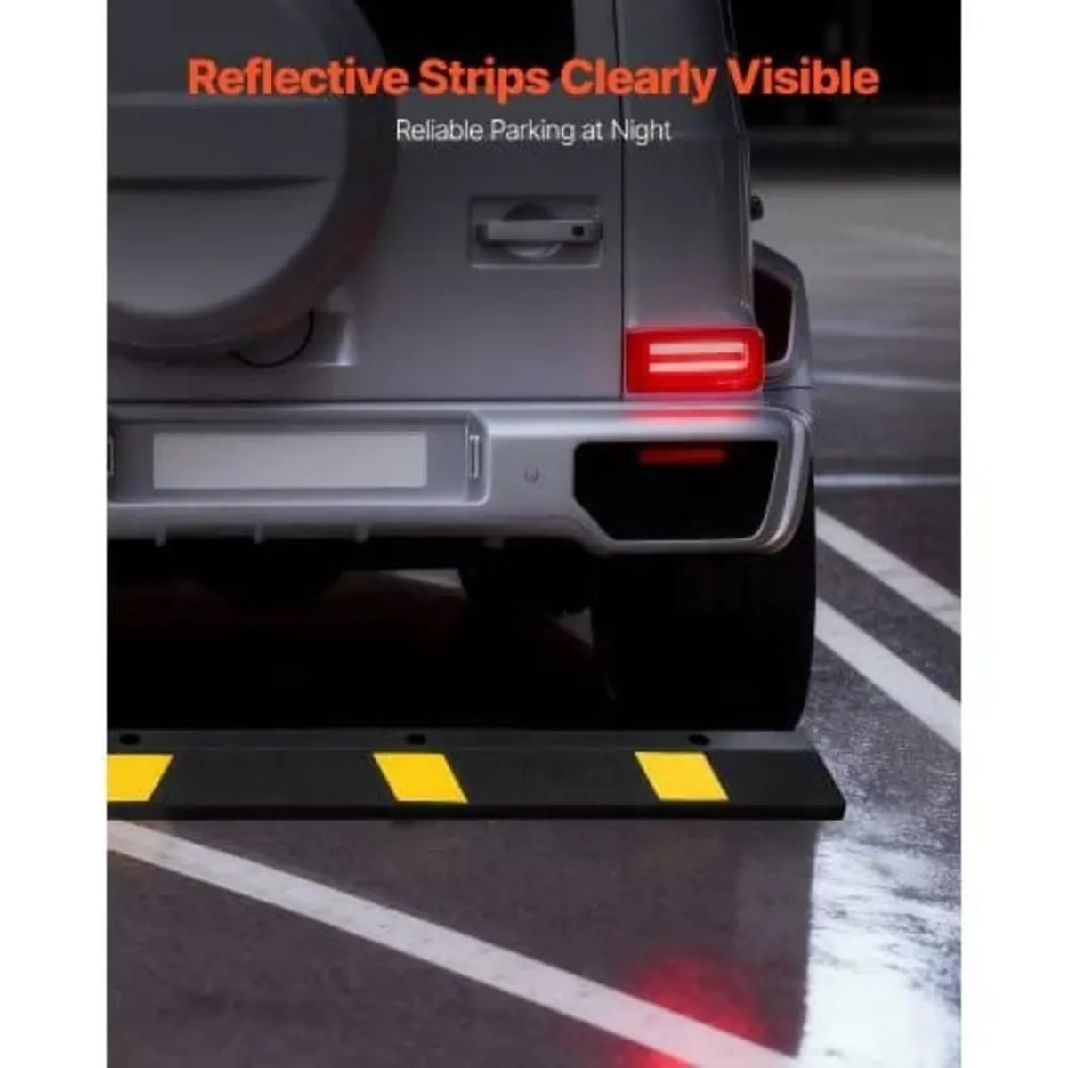 Parking Stopper, 1840 mm 2 Pcs Heavy Duty Parking - Image 3