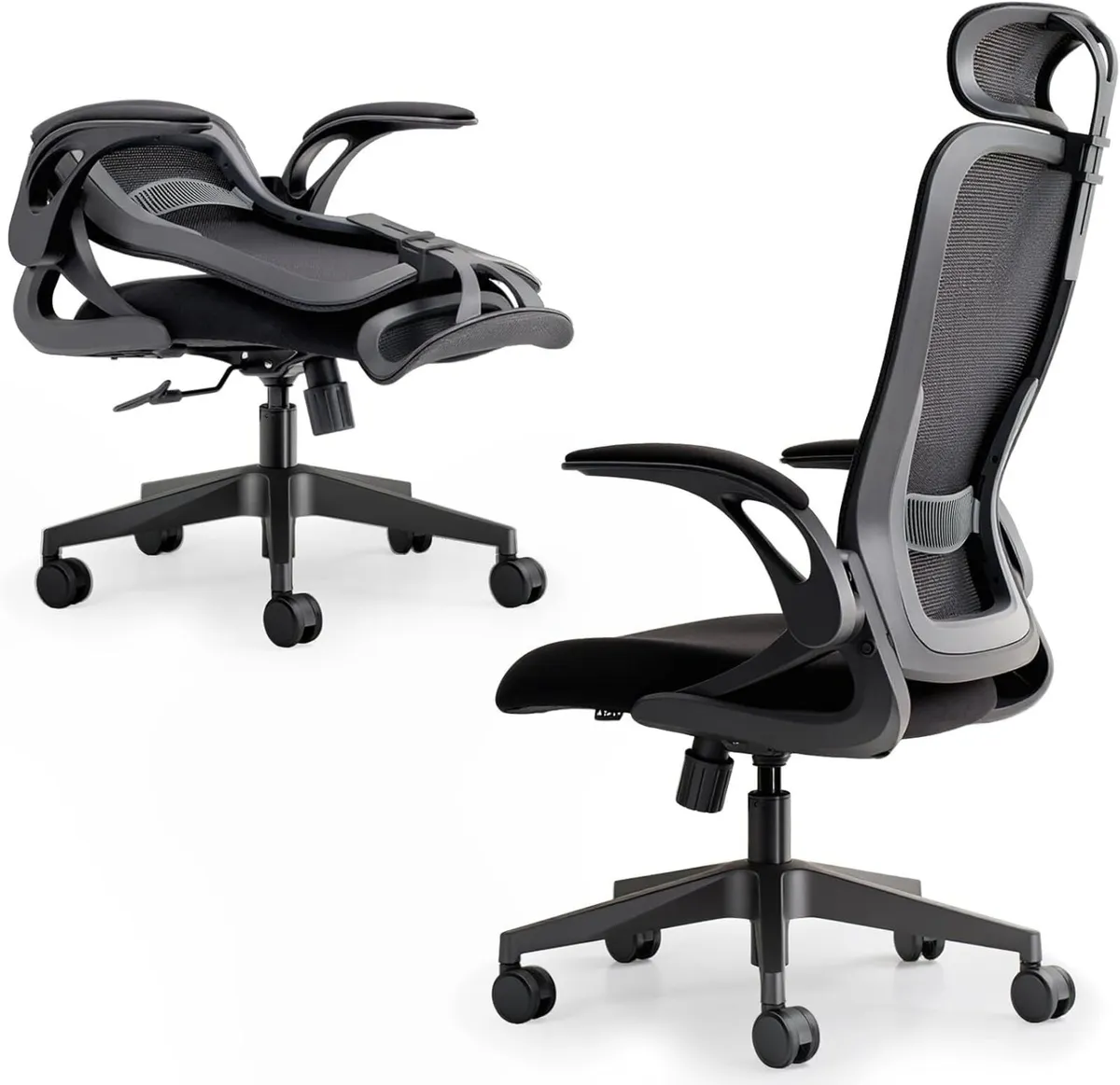 Model U Folding Office Chair Ergonomic Design - Image 1
