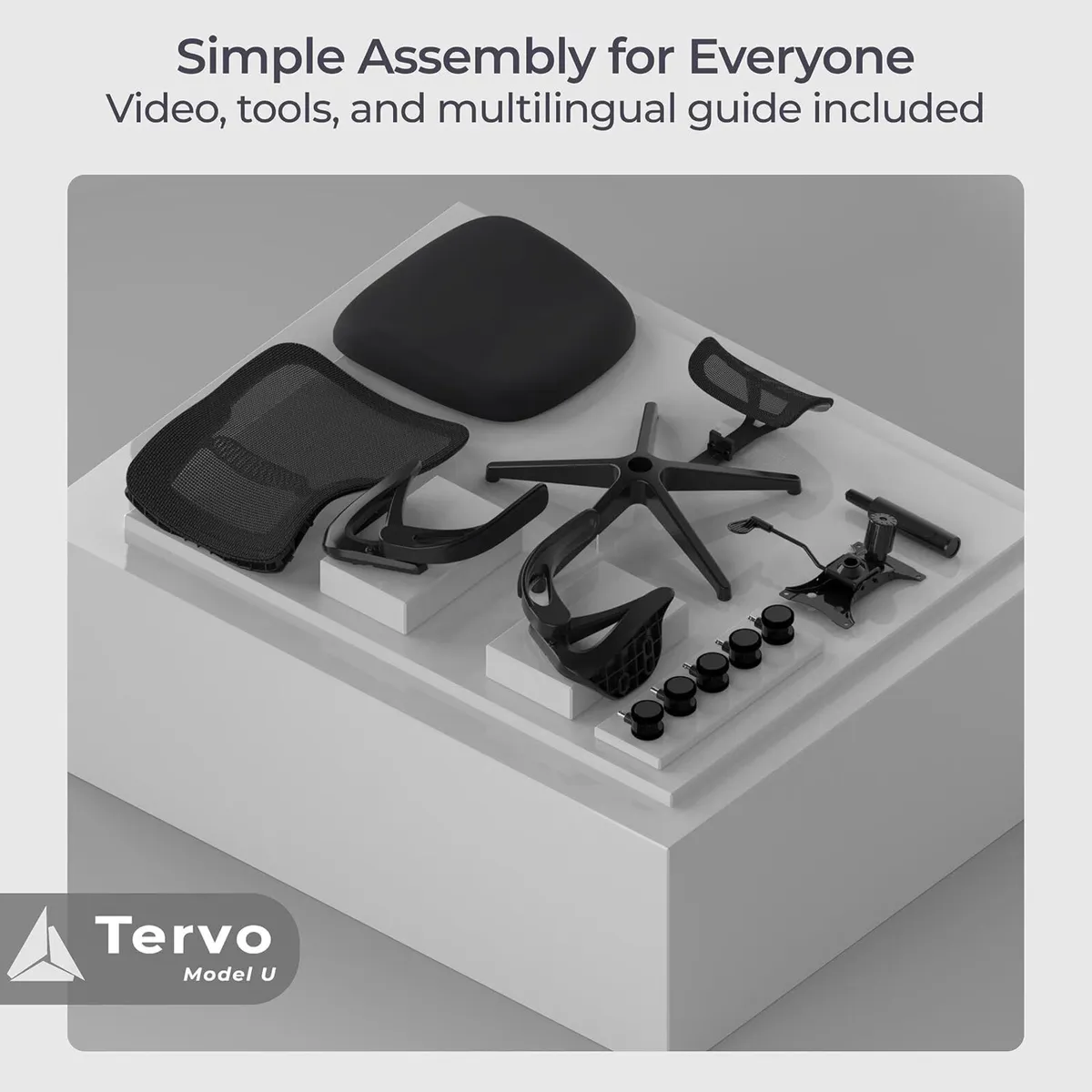 Model U Folding Office Chair Ergonomic Design - Image 3