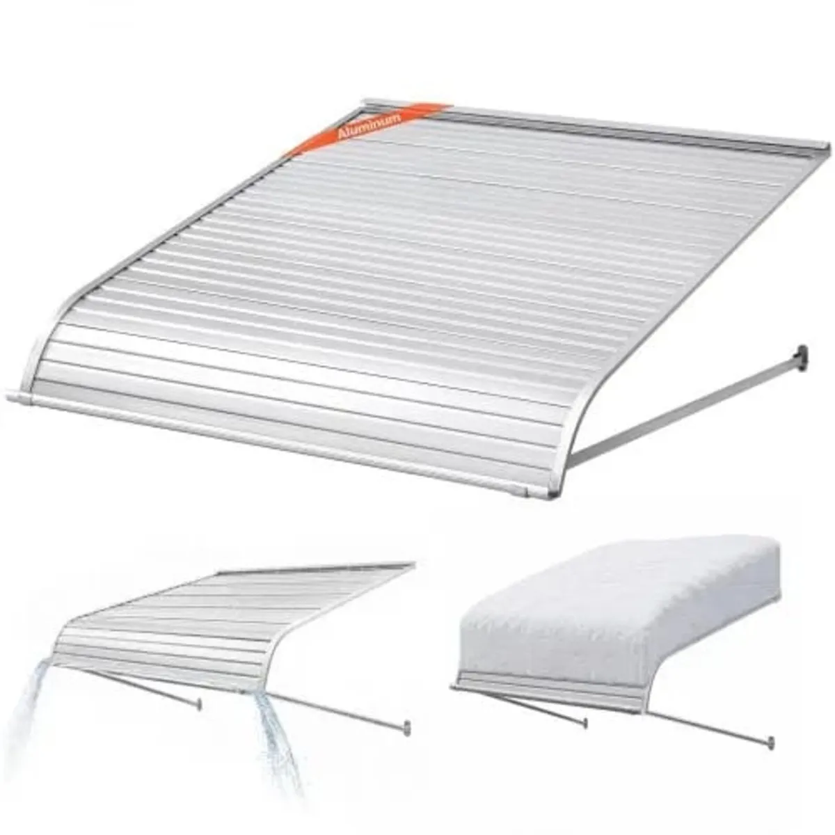 Aluminum Awning 48 x 42 in, Durable Window Awning - Image 1