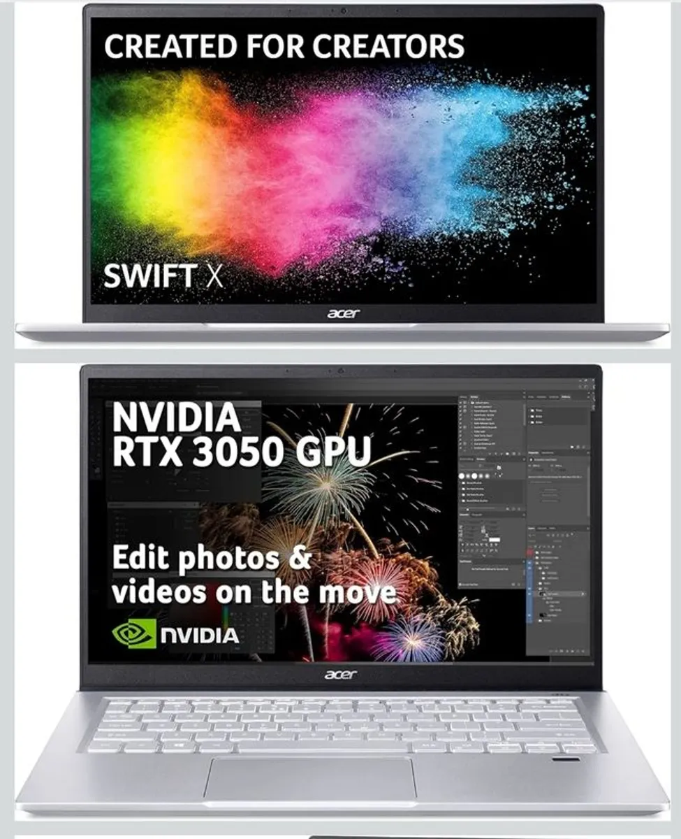 Acer Swift X Sfx16 51g Intel Core I7-11390h 8gb 512gb Nvidia Rtx 3050 - Image 3