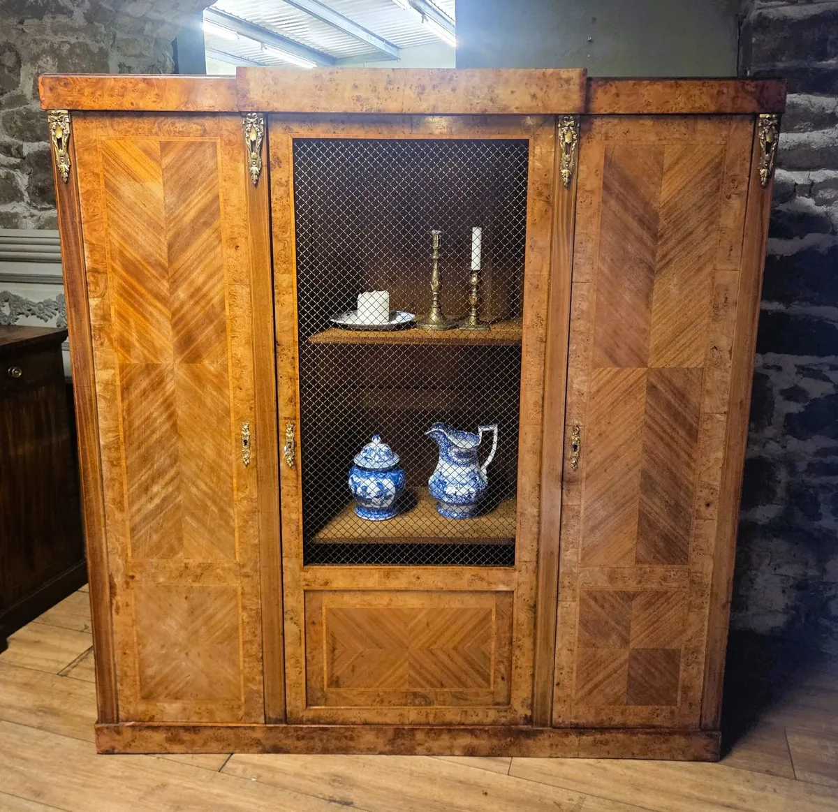 Large Antique French Walnut Cabinet- Circa 1900 - Image 1