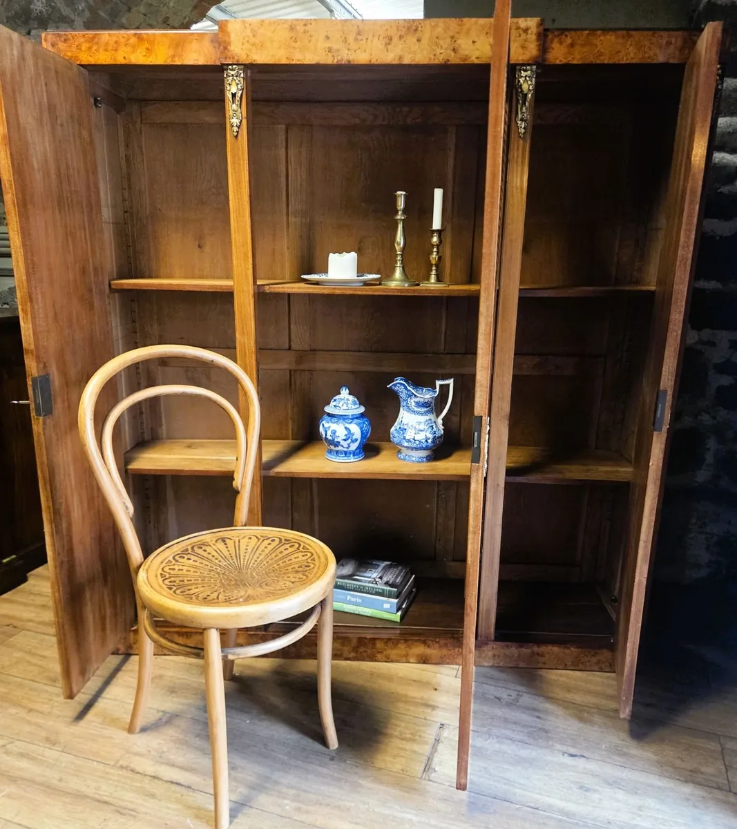 Large Antique French Walnut Cabinet- Circa 1900 - Image 3