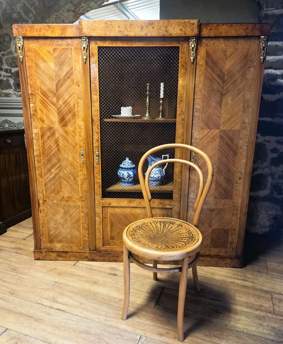 Large Antique French Walnut Cabinet- Circa 1900 - Image 4