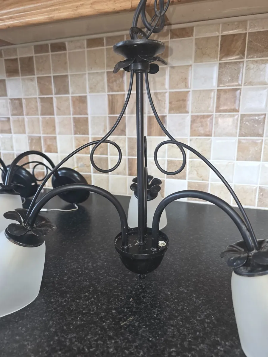3-piece wrought Iron Light Set - Image 4
