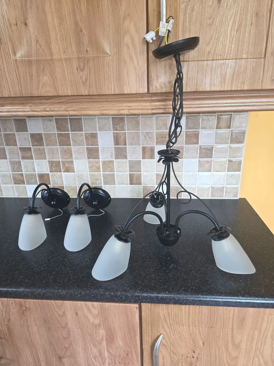 3-piece wrought Iron Light Set - Image 1
