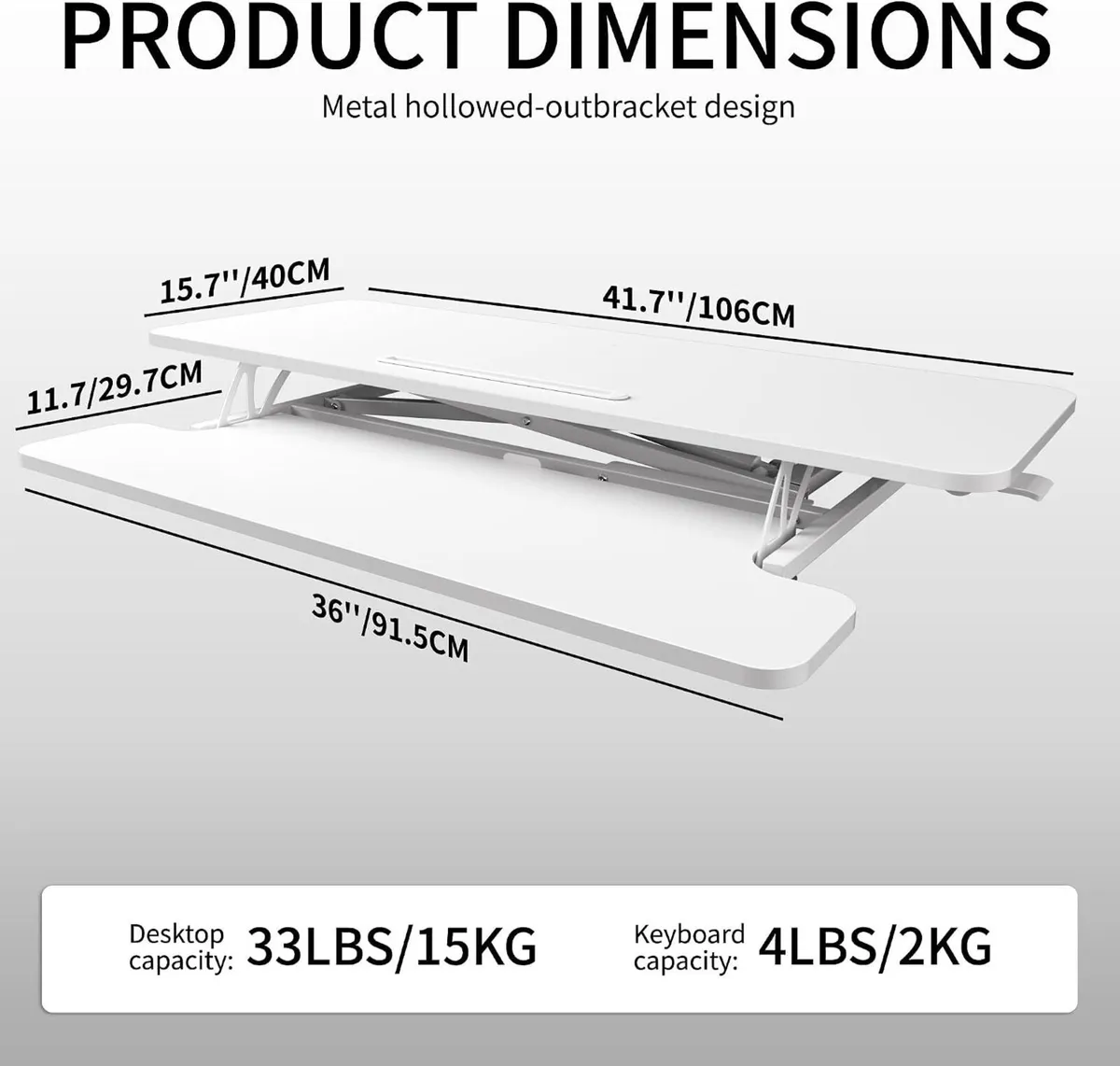 Standing Desk Converter 42" - Image 2