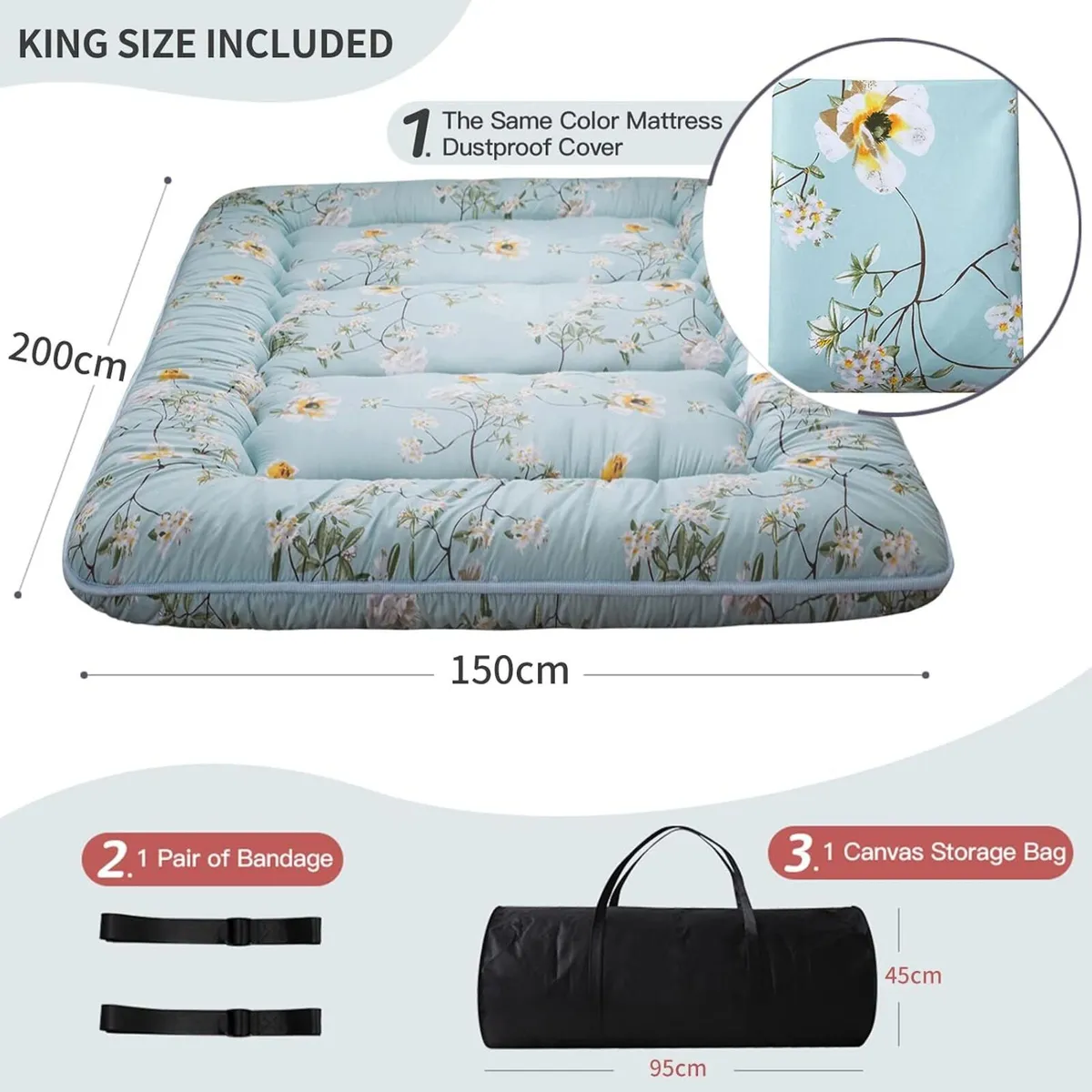 Floor Futon Mattress Thicken Tatami Mat Sleeping - Image 2