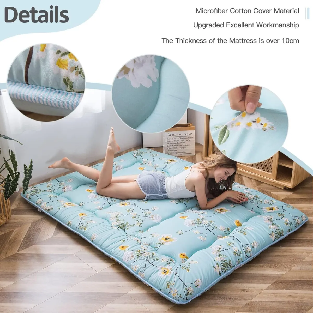 Floor Futon Mattress Thicken Tatami Mat Sleeping - Image 3