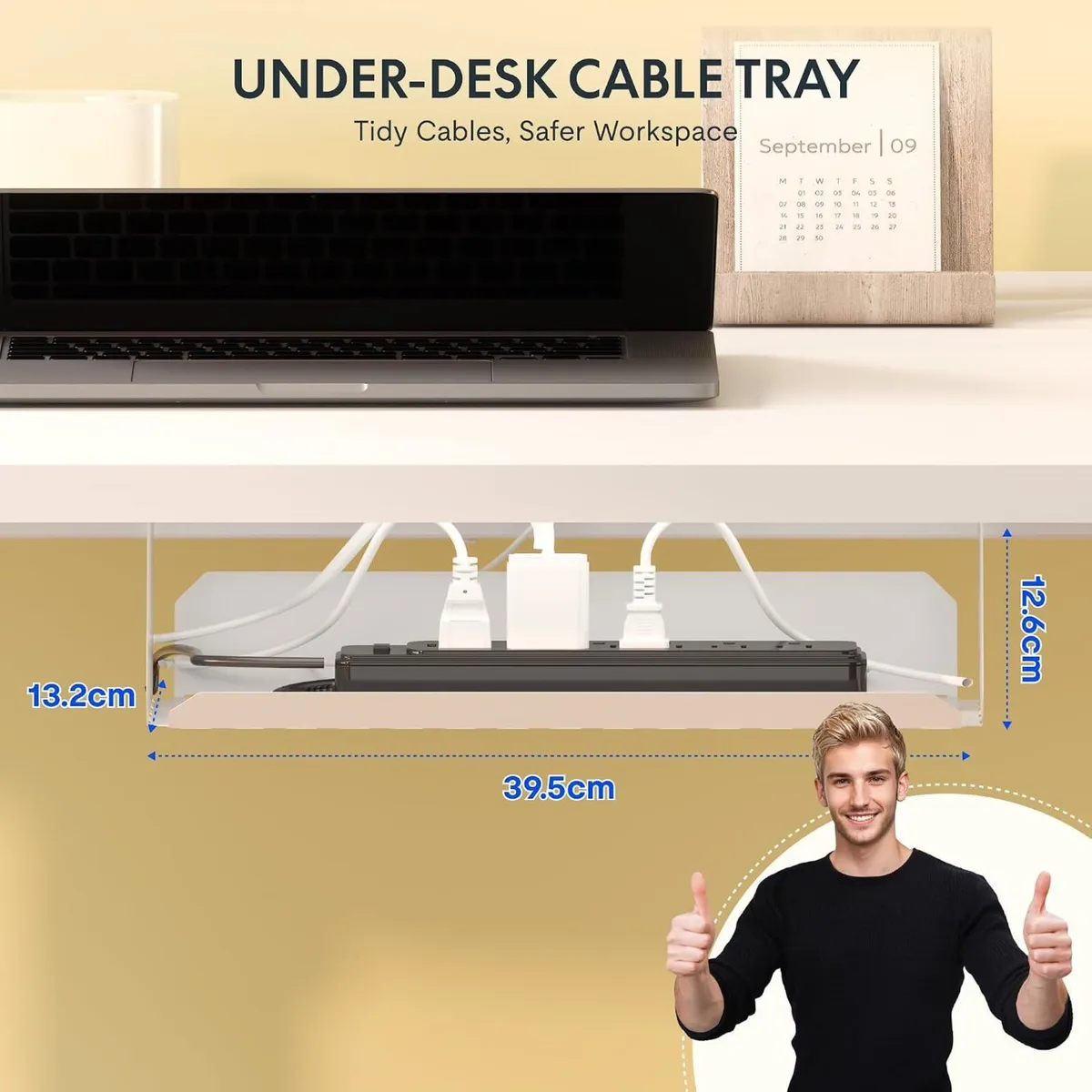 E1 Electric Standing Desk One Piece Height - Image 2