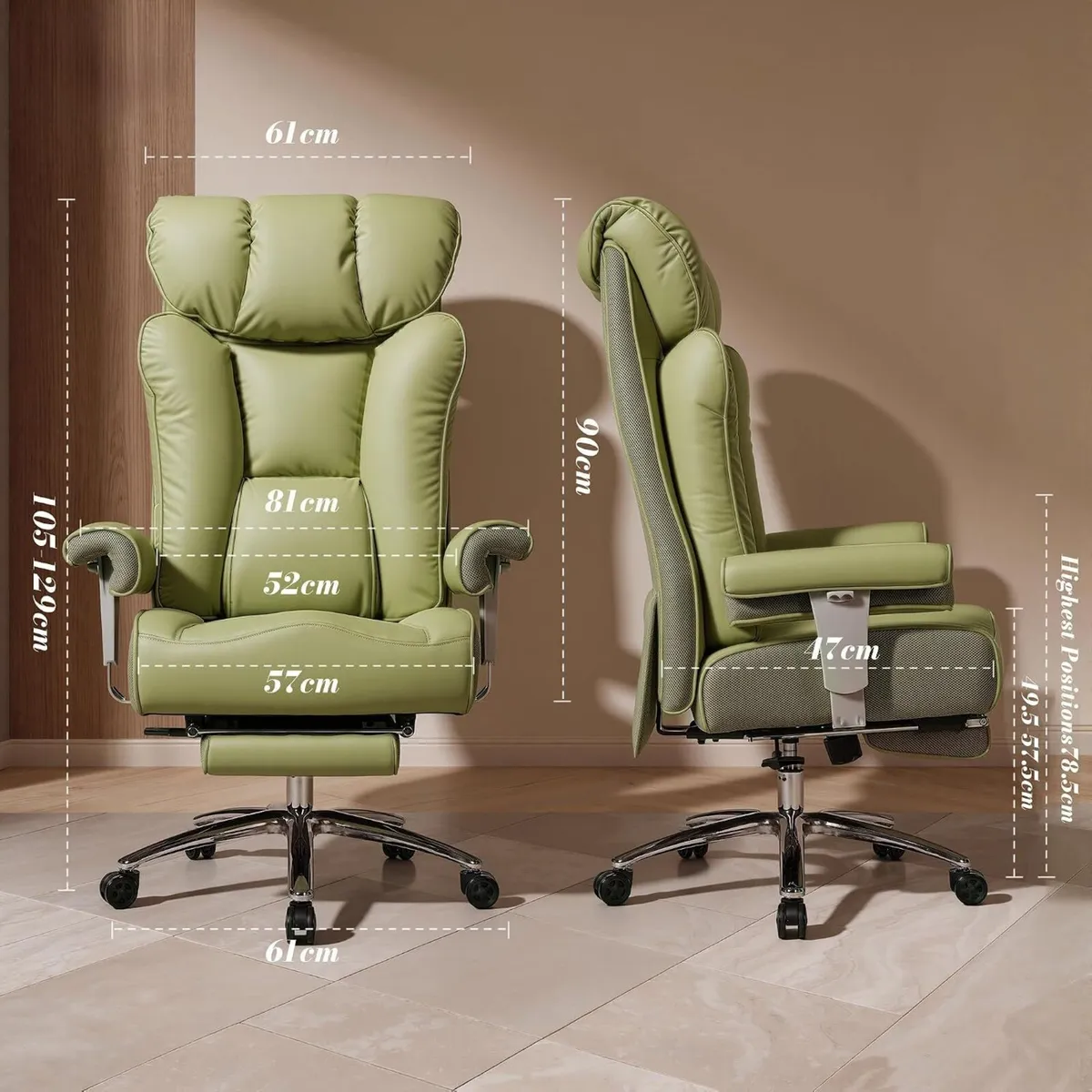 Desk Office Chair Big and Tall Ergonomic Executive - Image 2