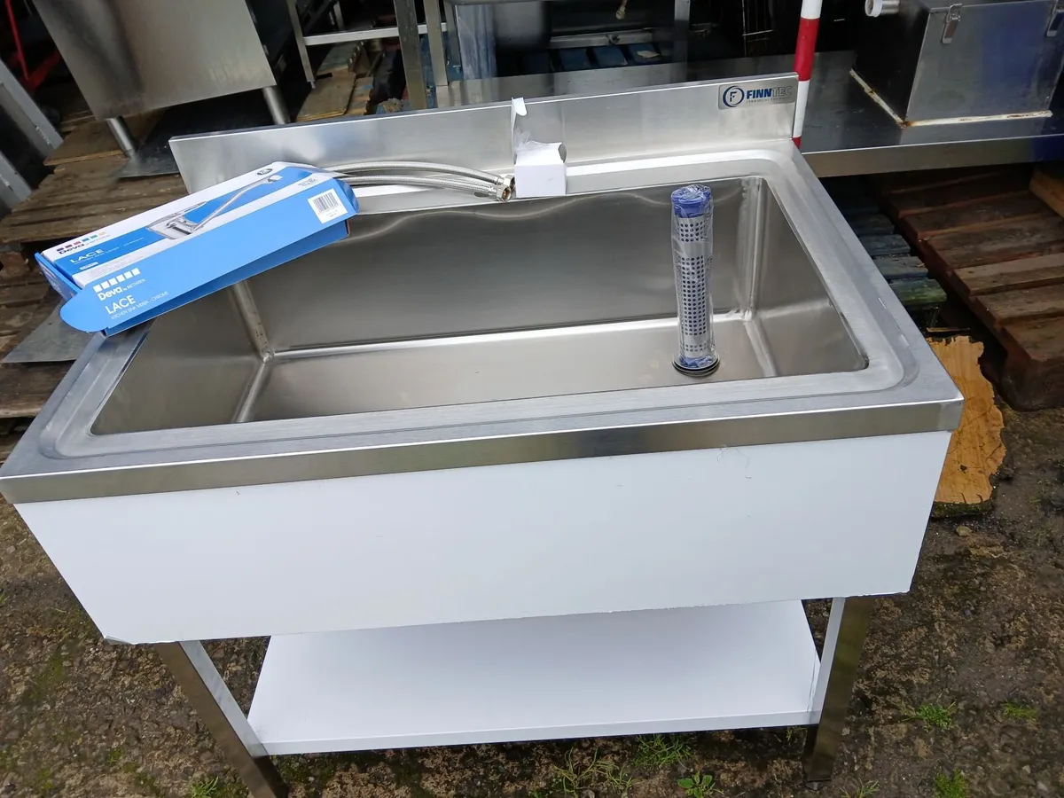 Staneless steel cabbinet sink unit complete - Image 1