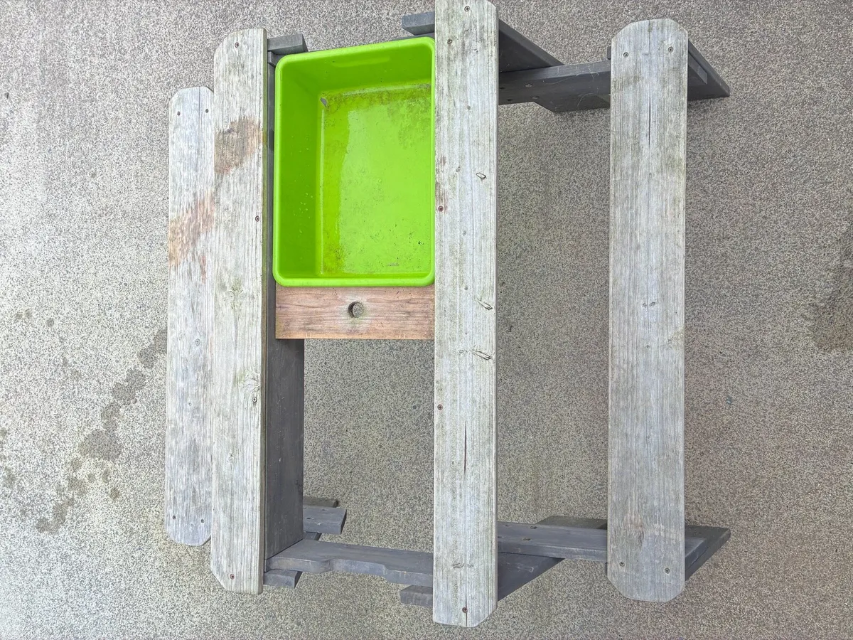 Exit Toys Aksent Wooden Sand, Water & Picnic Table - Image 2