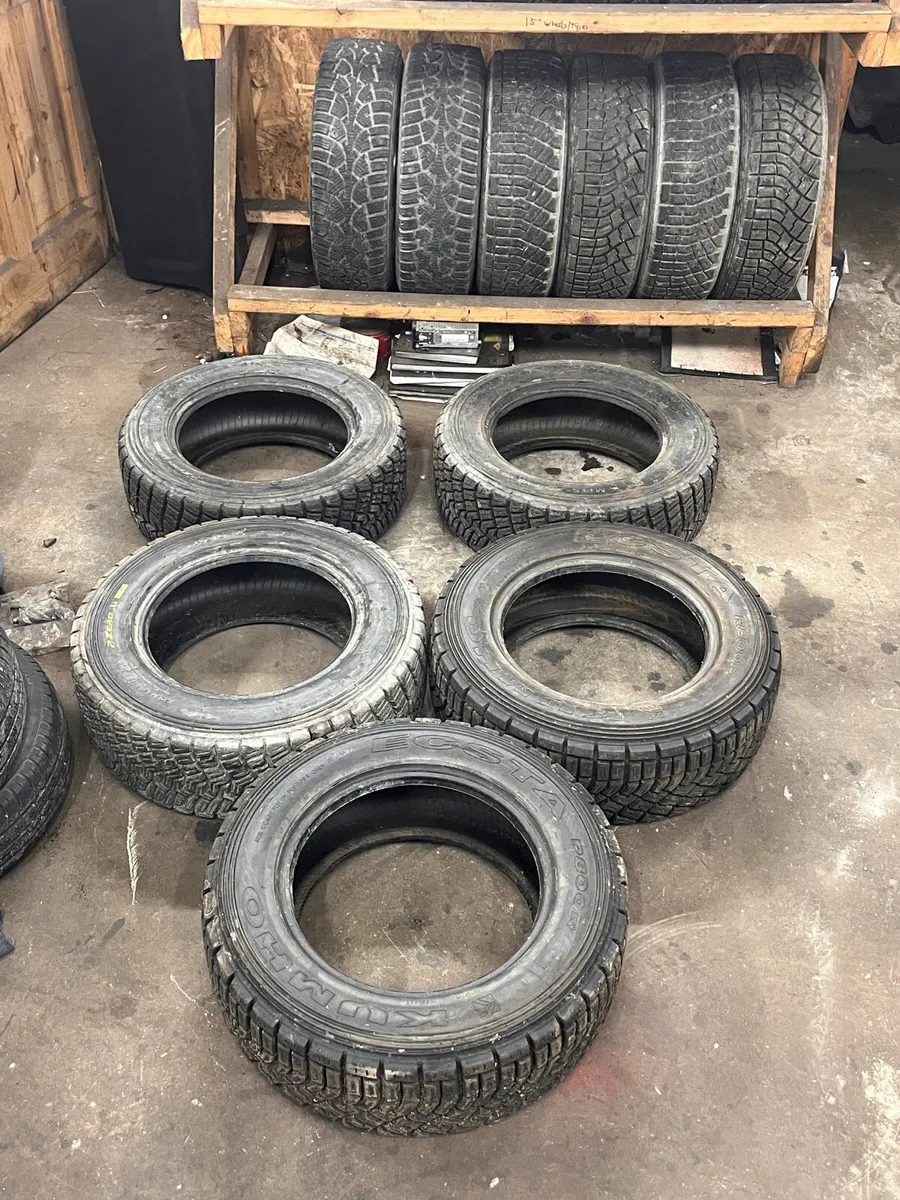 15” Kumho And Pirelli Rally Gravel Tyres (5X) - Image 1