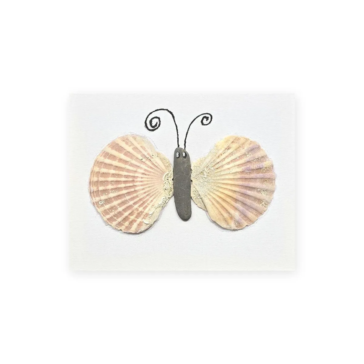 Handmade Pebble Art on Canvas - Image 2