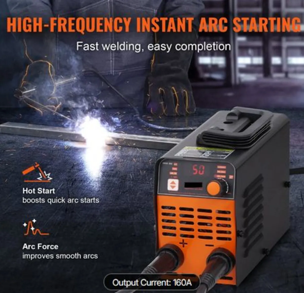 220V Stick Welder, 160A ARC/Lift TIG Welding - Image 3