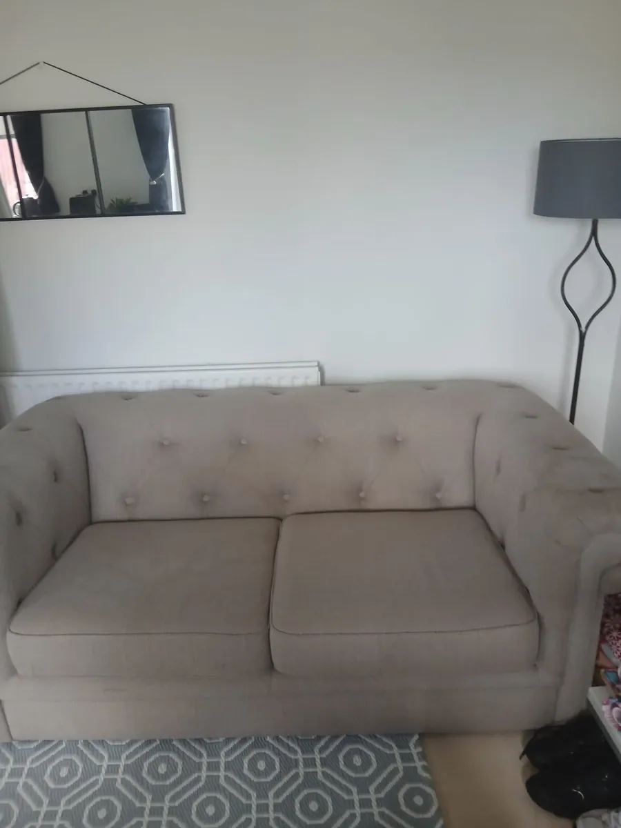 Beautiful Beige 2 Seater - Image 1