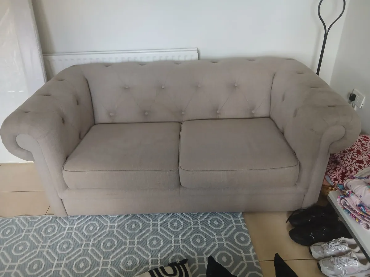 Beautiful Beige 2 Seater - Image 2