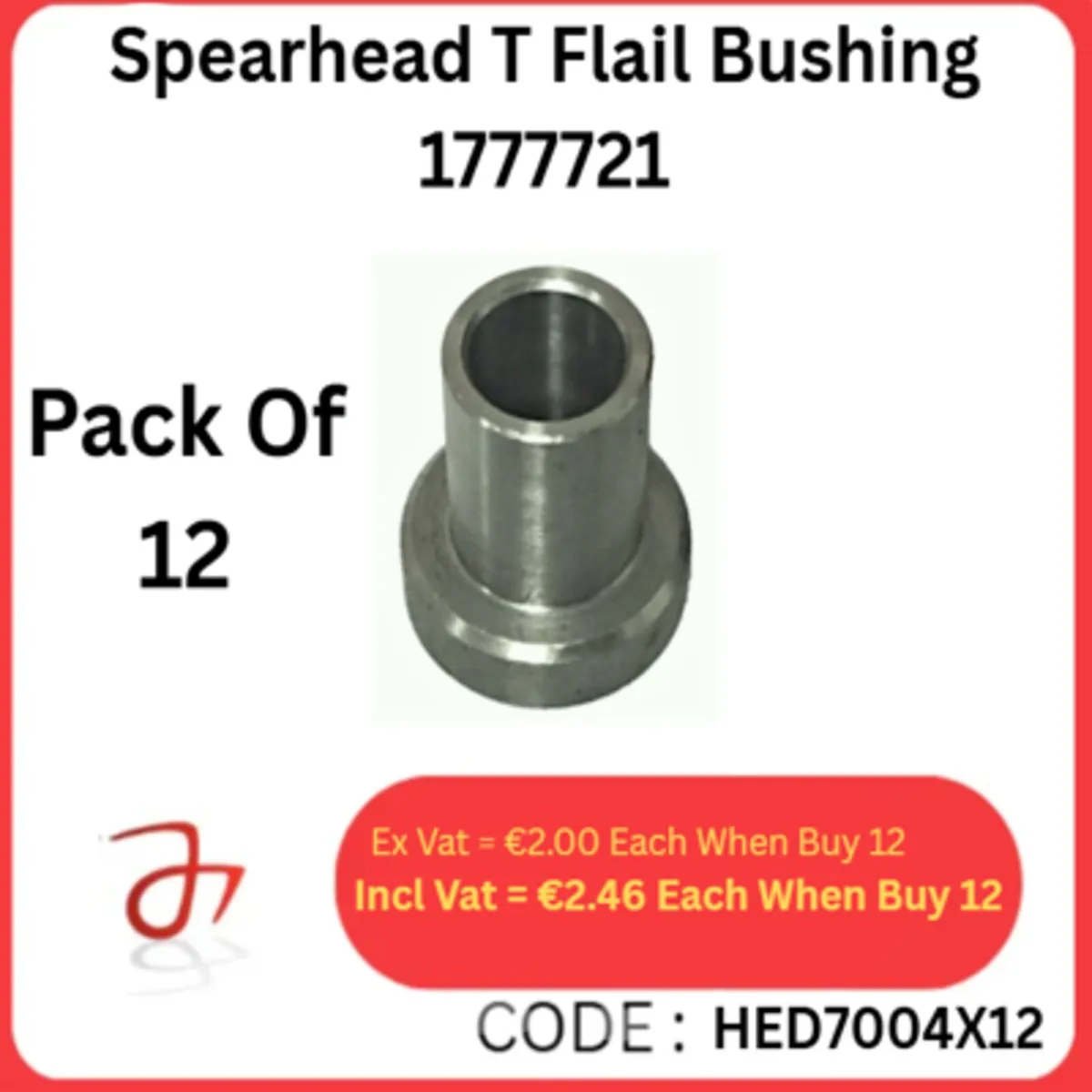 Spearhead T Flail Bushing 1777721 (Pack Of 12)