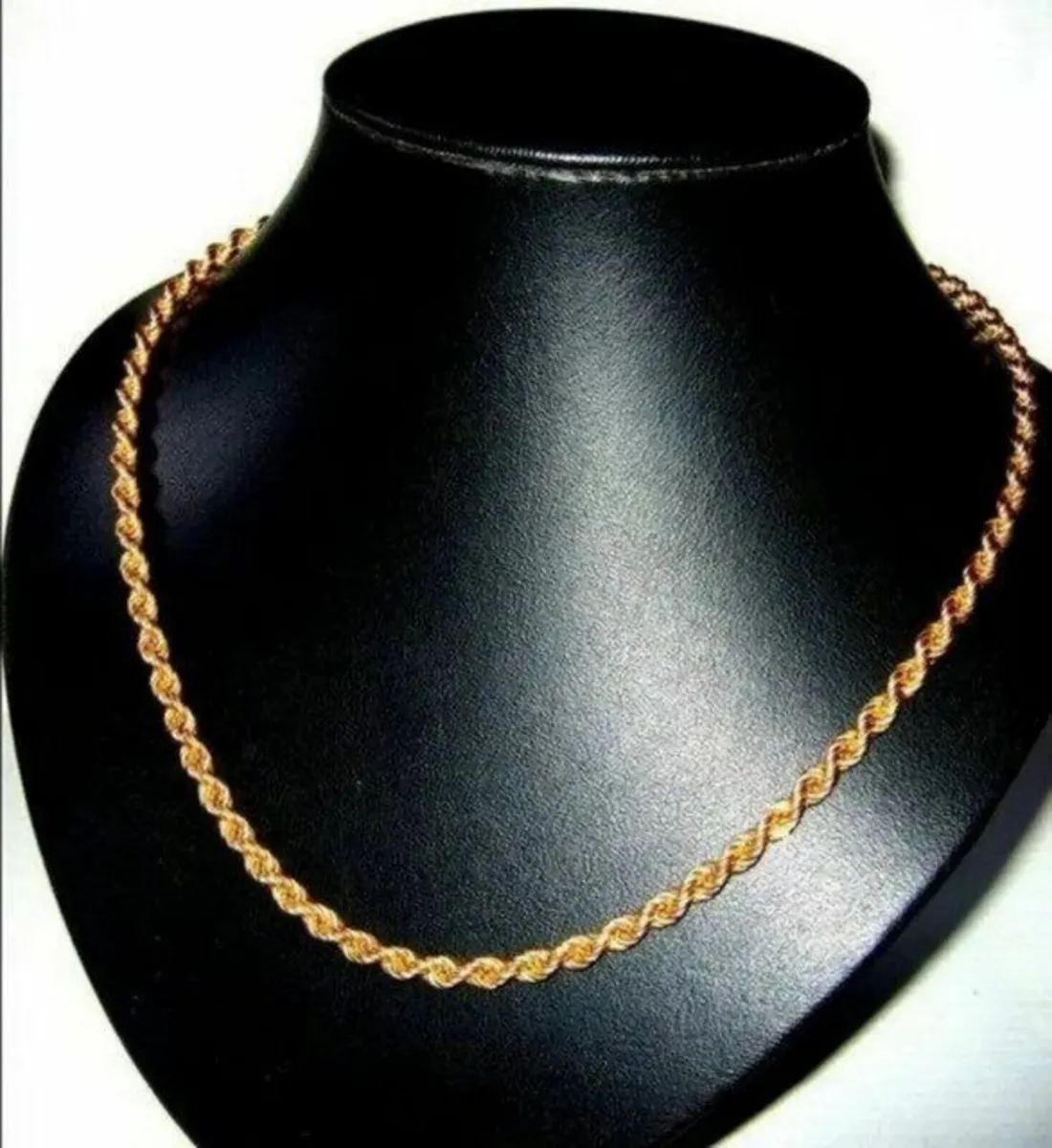 Vintage 9ct Gold Rope Chain-Pristine - Image 1