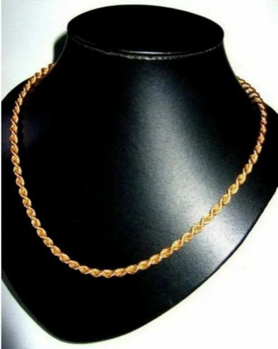 Vintage 9ct Gold Rope Chain-Pristine - Image 3