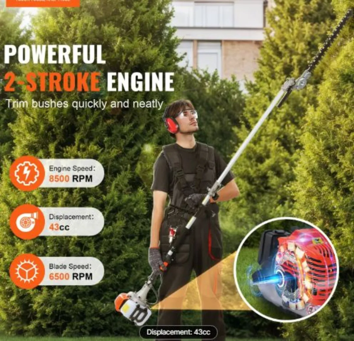 43CC 6-in-1 Multi-Functional Trimming Tools, Gas - Image 2