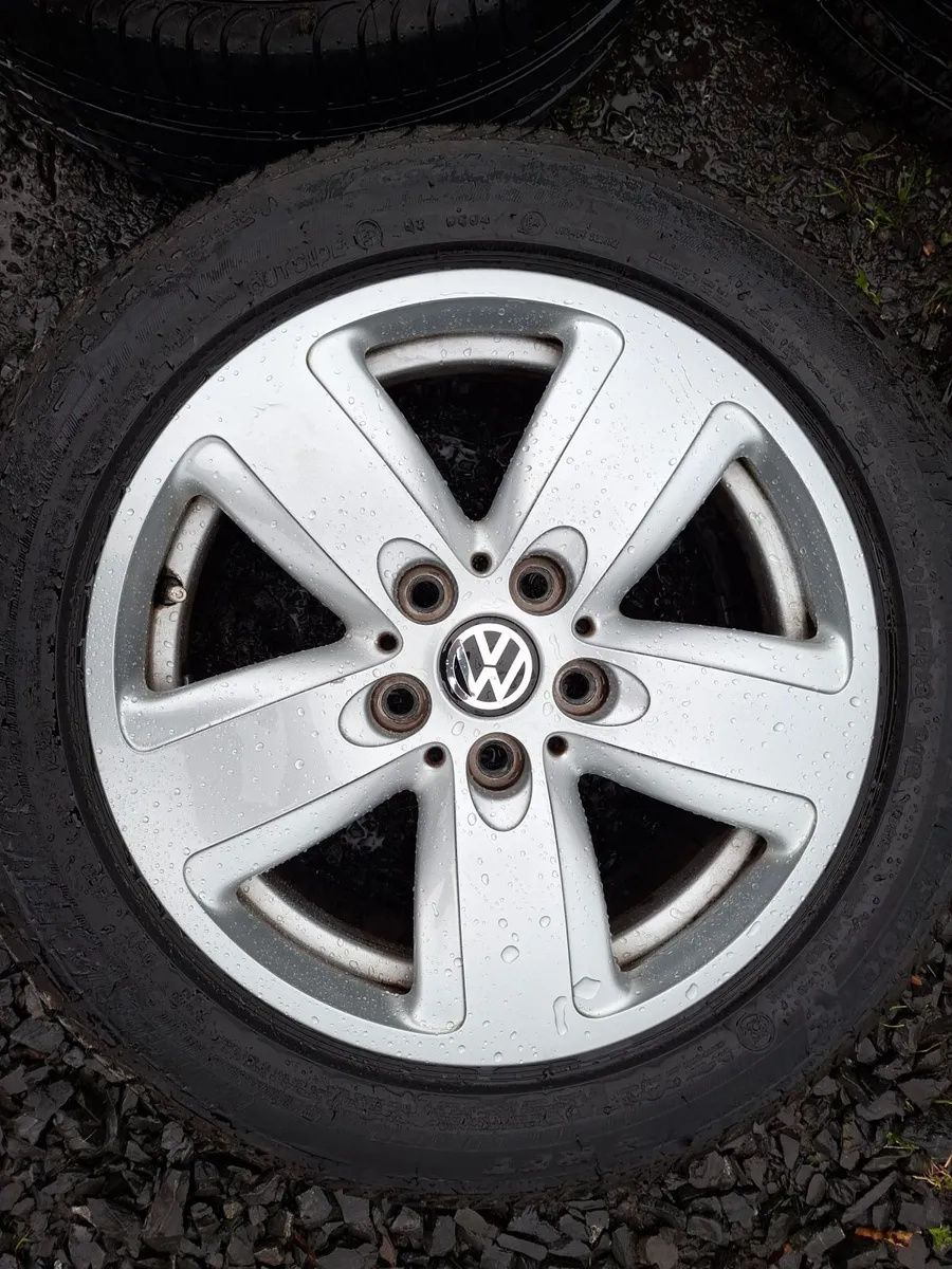 16" Vw Alloys with tyres - Image 2