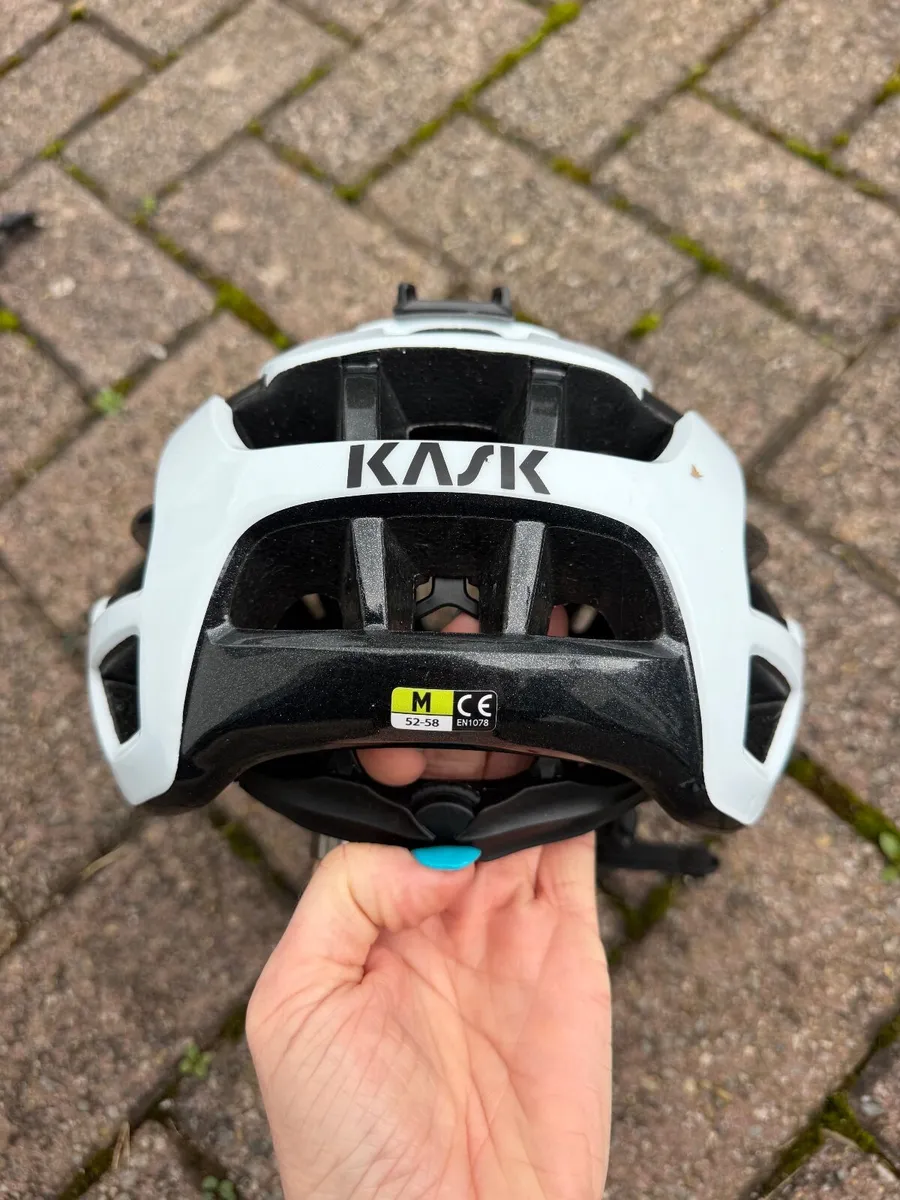 KASK Valegro Road Cycling Helmet – White – Size M - Image 1