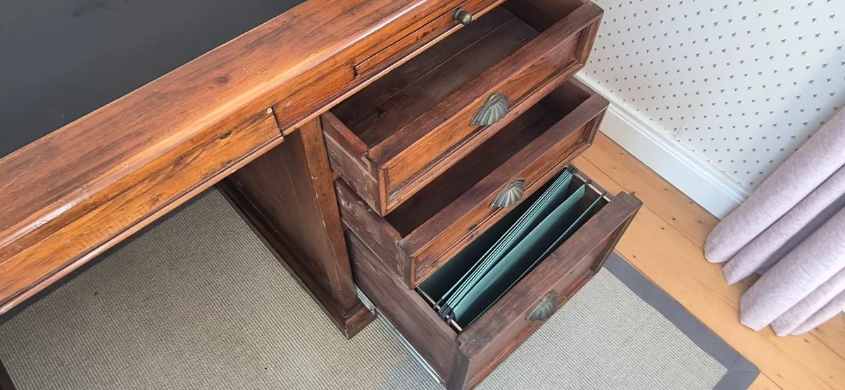 Leather Topped Desk - Image 4
