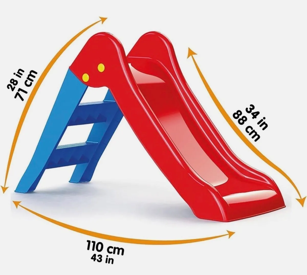 Dolu Toddler First Slide – Red & Blue - Image 4