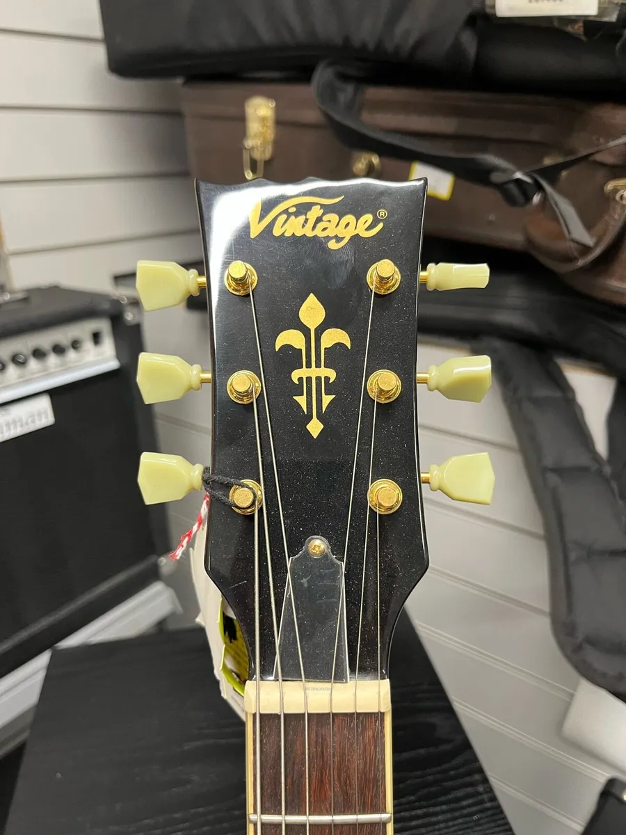 Vintage V100 Tobacco Burst Electric Guitar - Image 3