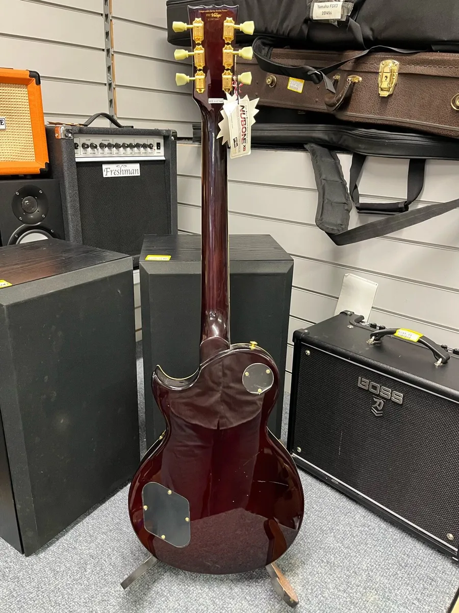 Vintage V100 Tobacco Burst Electric Guitar - Image 4