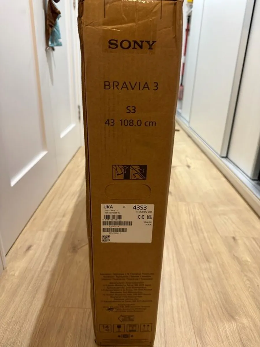 Brand New Sealed Sony BRAVIA 3 43" 4K Smart TV (K-43S3) - Image 1