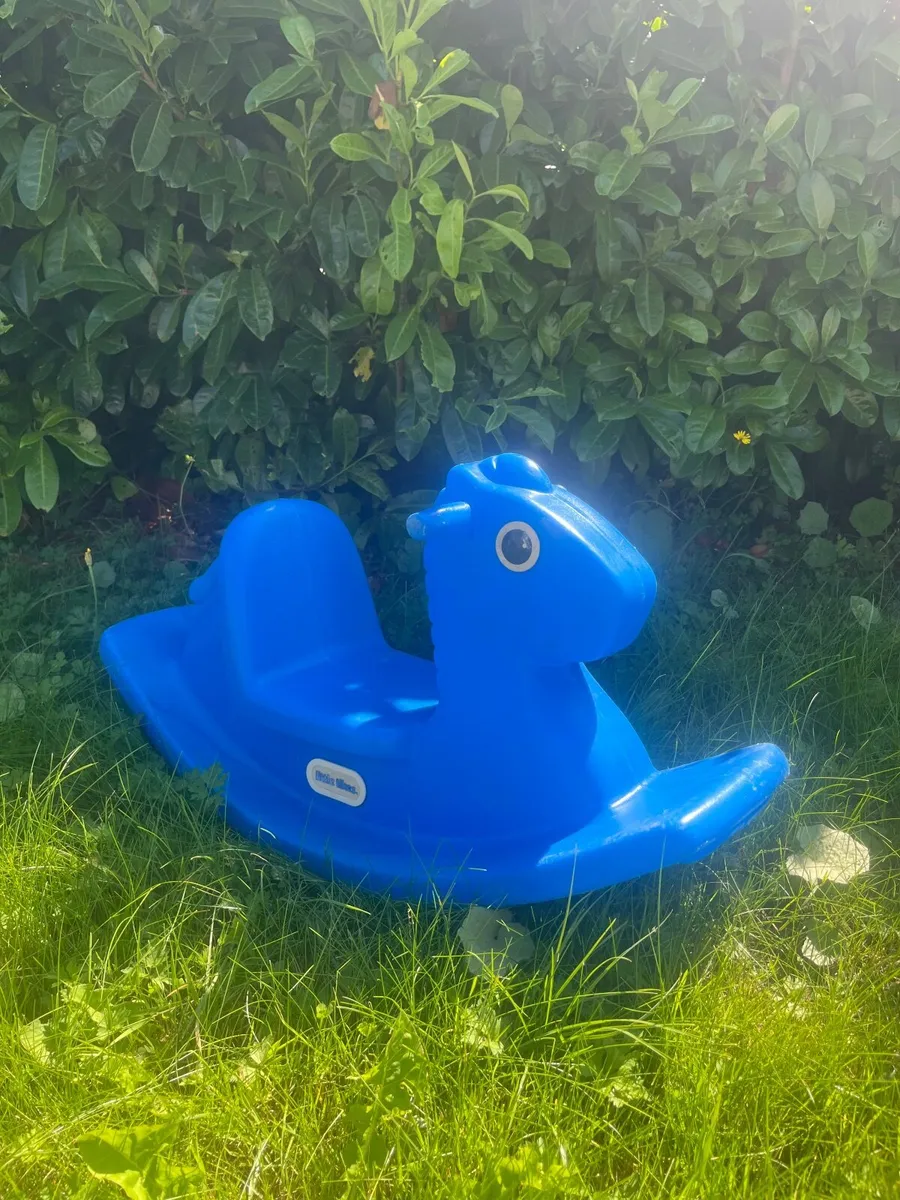 Little tikes blue rocking horse - Image 1