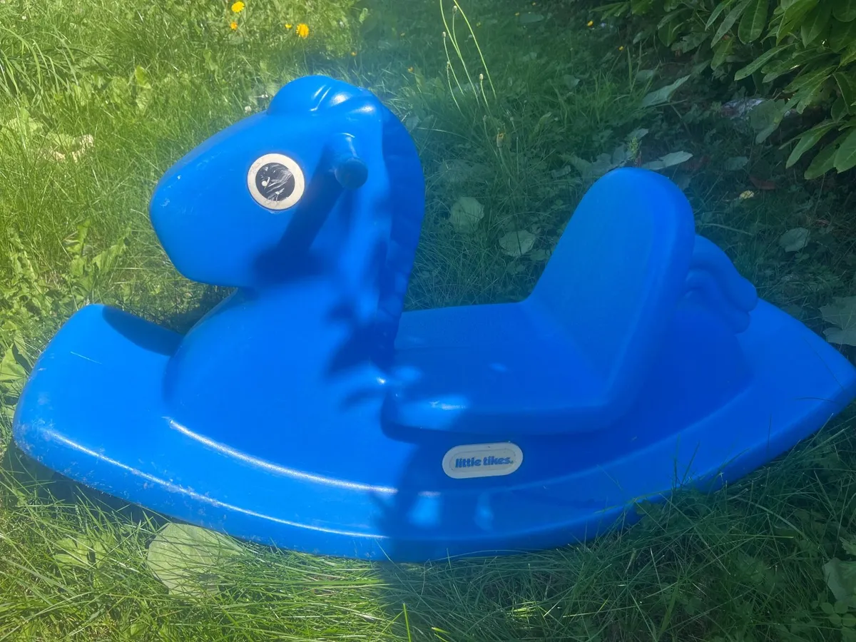 Little tikes blue rocking horse - Image 3