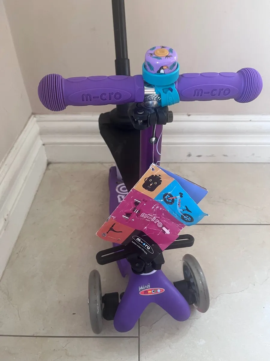 Mini micro scooter with extras - Image 4