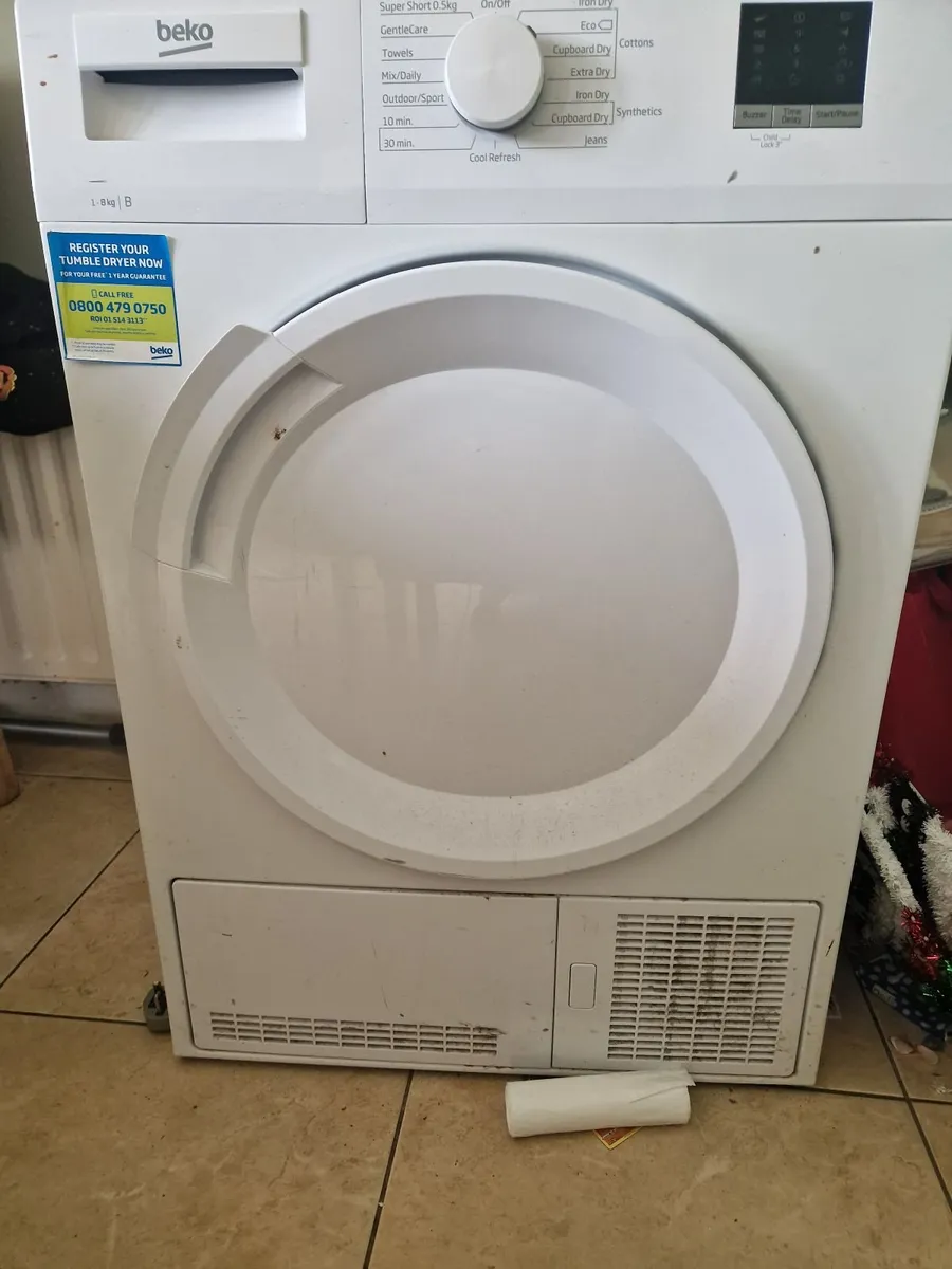 Beko tumble dryer 8kg - Image 2