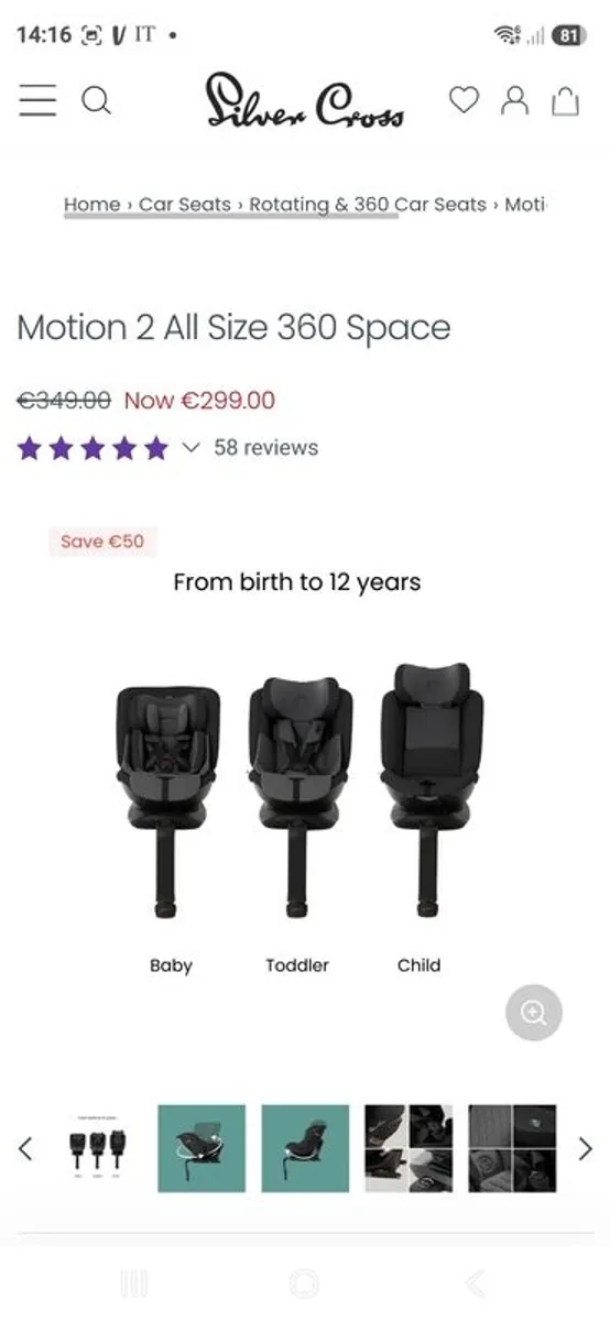 Carseat Silvercross - Image 1