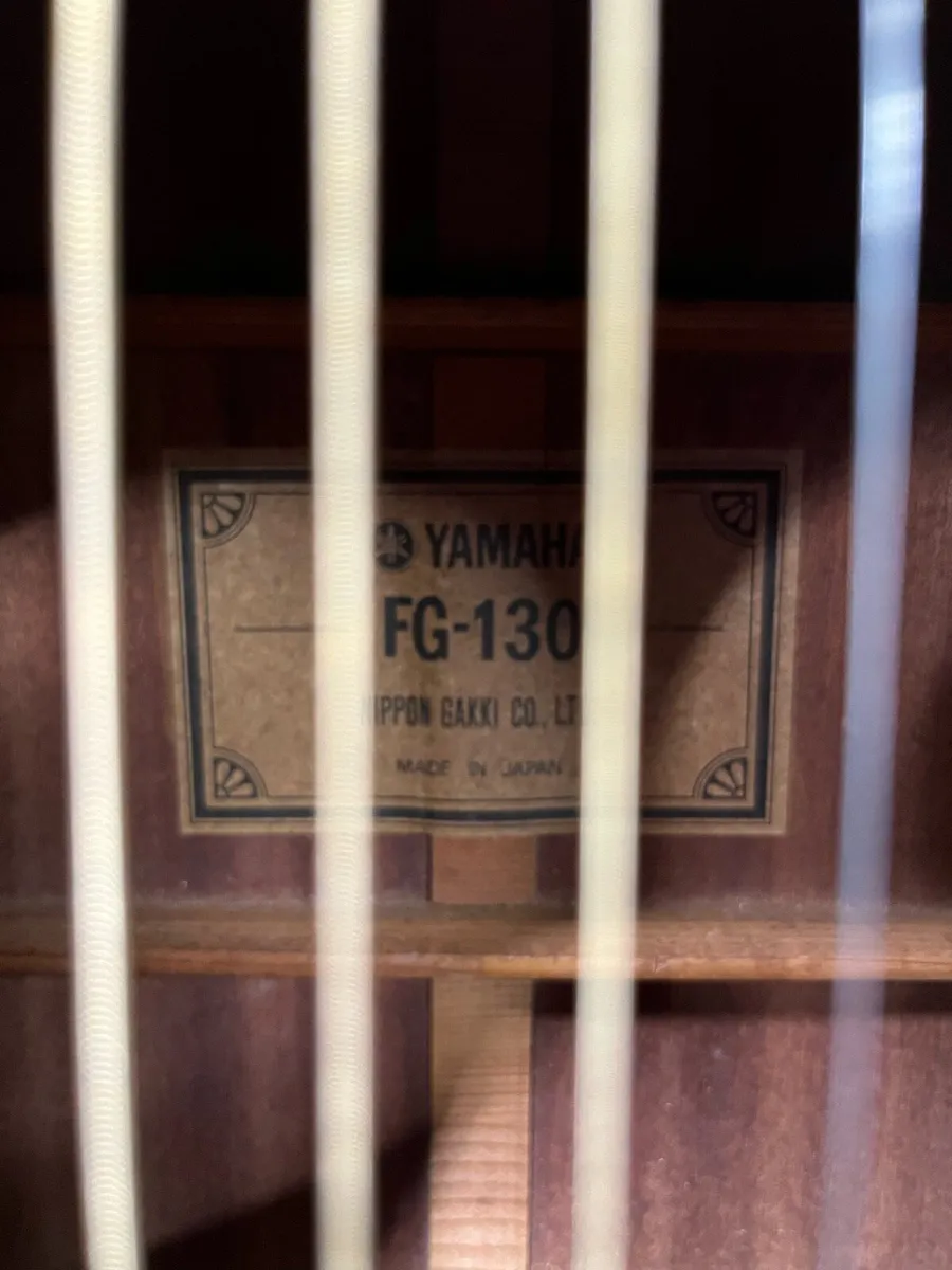 Yamaha FG130 Acoustic Guitar - Image 3