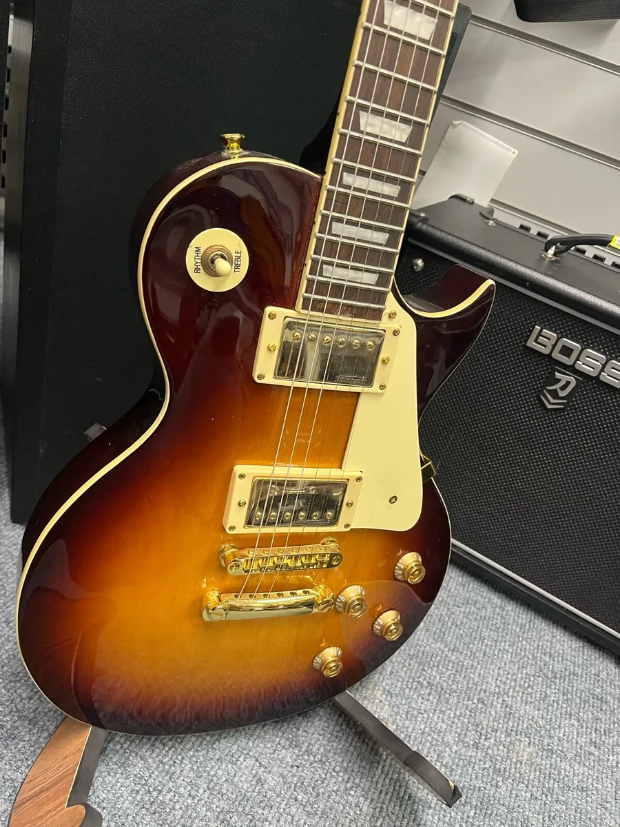 Vintage V100 Sunburst Electric Guitar - Image 2
