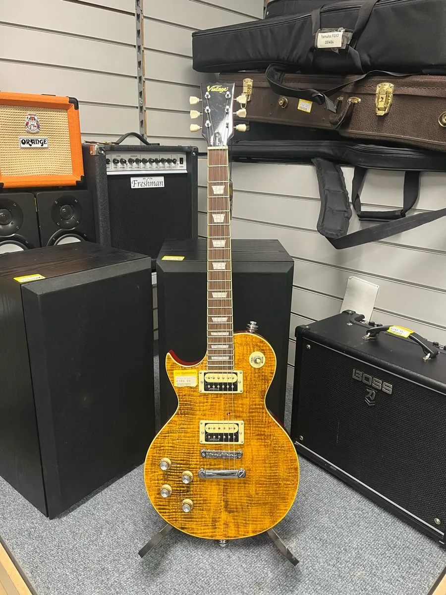 Vintage V100 Paradise Left Handed Electric Guitar - Image 1