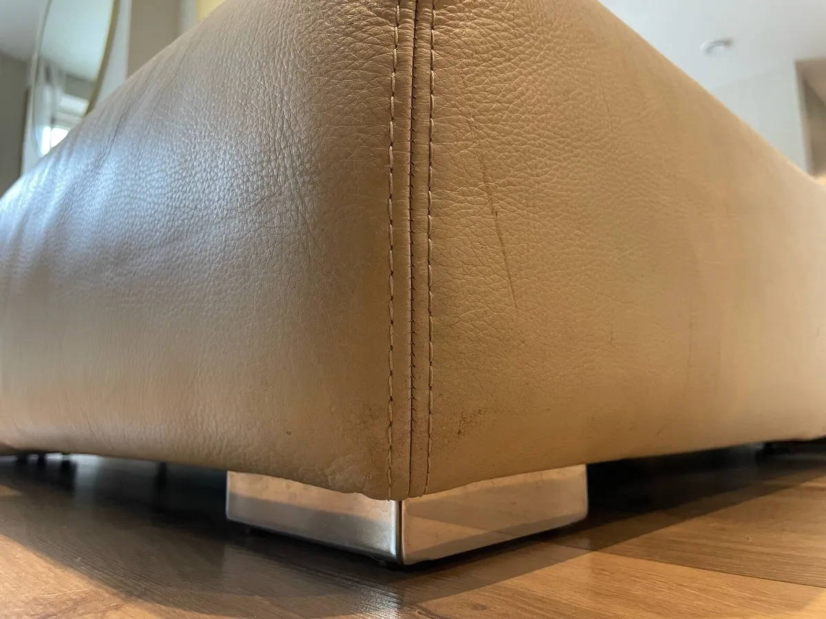 Leather Foot Stool - Image 3