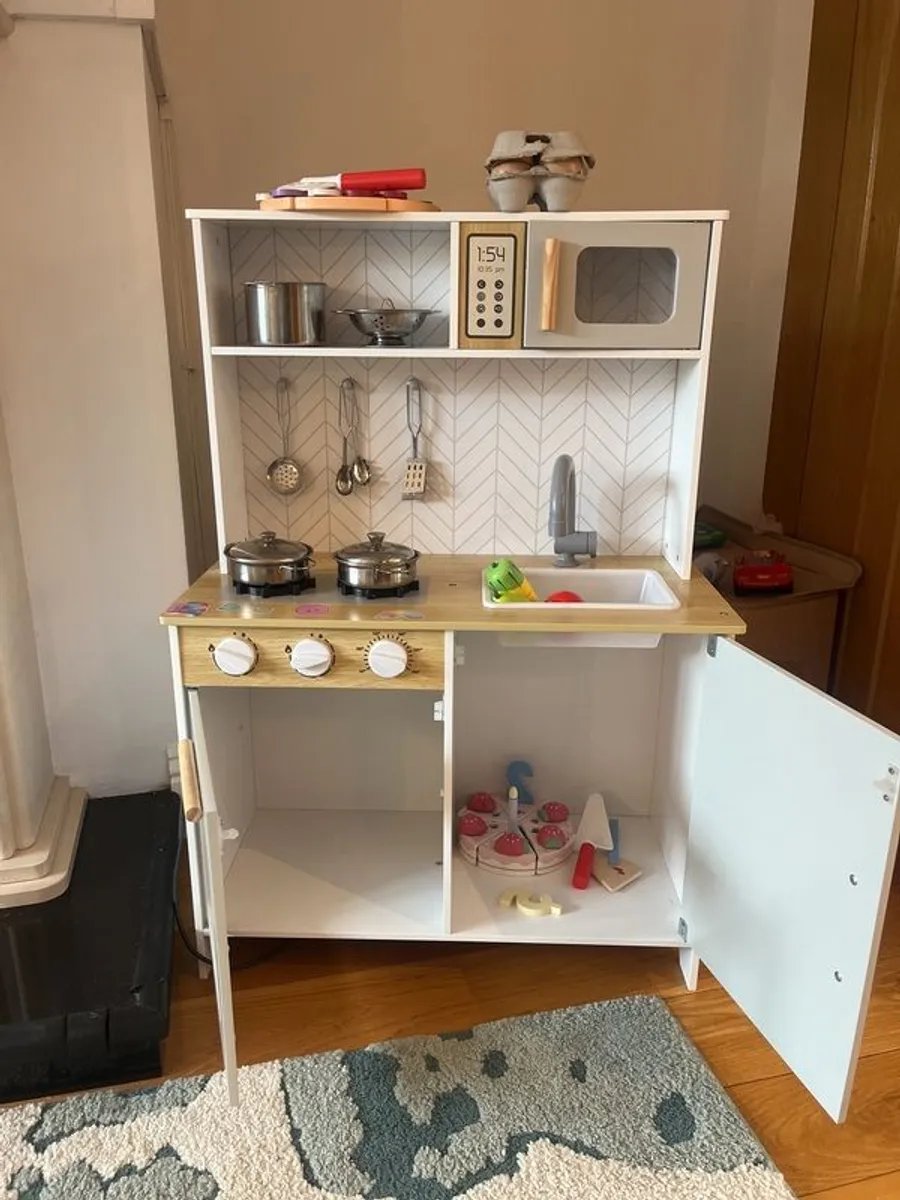 childrens wooden kitchen - Image 1