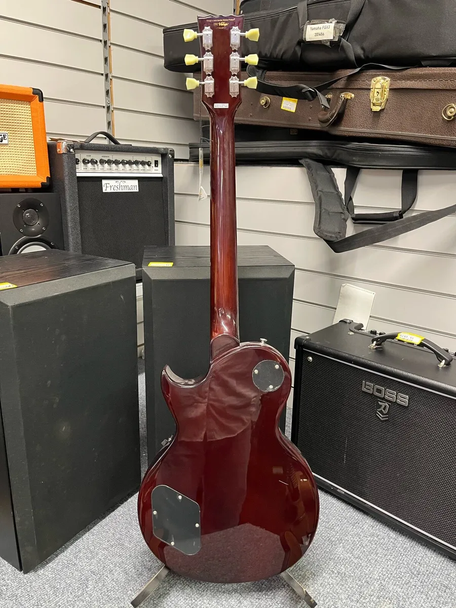 Vintage V100 Tobacco Burst Electric Guitar - Image 4