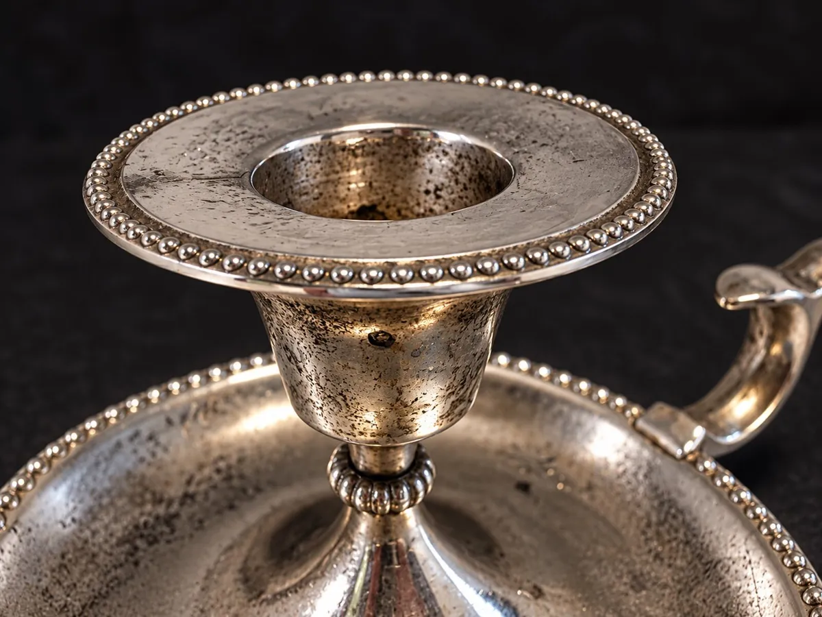 Vintage Chamberstick Candle Holder - Image 3